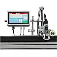 PEKOKO LBX1000 Online Inkjet Printer Date Coder Barcode Lot Codes QRcodes Continuous Inkjet Printer for Carton Box,Glass Bottle,Plastic Bags,Pet Bottles,Metal Parts Coding and Marking