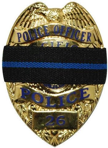 IM Survival Thin Blue Line Mourning Band Stripe Black Police Officer Badge Shield Funeral Honor Guard Strap 1/2" - 3 Pack