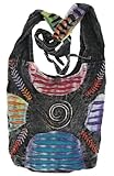 Bohemian Embroidered Ripped Razor Cut Crossbody Hippie Purse Handbag AND Backpack