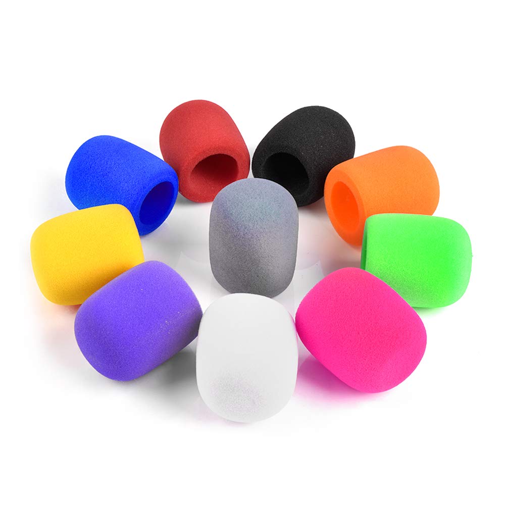 quiodok Dylan-EU Anti-Wind Microphone Large Microphone Windshield Universal Foam Microphone Cover for KTV Conference Room and Stage Shows 10 Colors