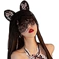 Sexy Lace Women Veil Black Rabbit Ear Headwear Masquerade Holiday Parties Hollowed Mask Girlfriend Surprise