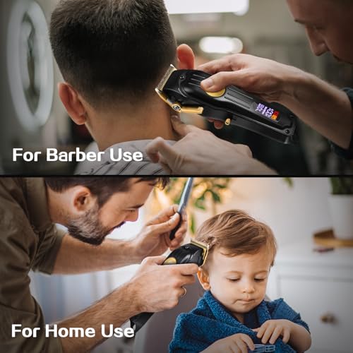 CIICII Men's Hair Clipper and Hair Machine Kit, Professional Wireless Hair Clipper for Hair Cutting (USB Rechargeable Adjustable Beard & Trimmer) Hair Clipper for Home Salon