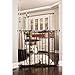 Carlson Pet Products Home Design Extra Tall Walk Thru Pet Gate with Small Pet Door, Includes Décor Hardwood, 4