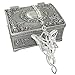 PALLION Silver Plated Lord of the Rings Arwen's Evenstar Pendant Necklace with Jewelry Box Women,Girls US Seller