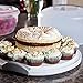Round Cake Carrier Cover with Dome - Cake Stand with Lid - Dessert Serving Platter with Handle and Latch - Cupcake Holder Pies Display with Base -1 pack