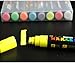 Chris-Wang 10MM Jumbo Tips Liquid Chalk Markers, Eraseable Vibrant Colors, Child Friendly, Use On Windows/Mirrors/LED Writing Board/Whiteboard/Chalkboard Labels - 8 Pack