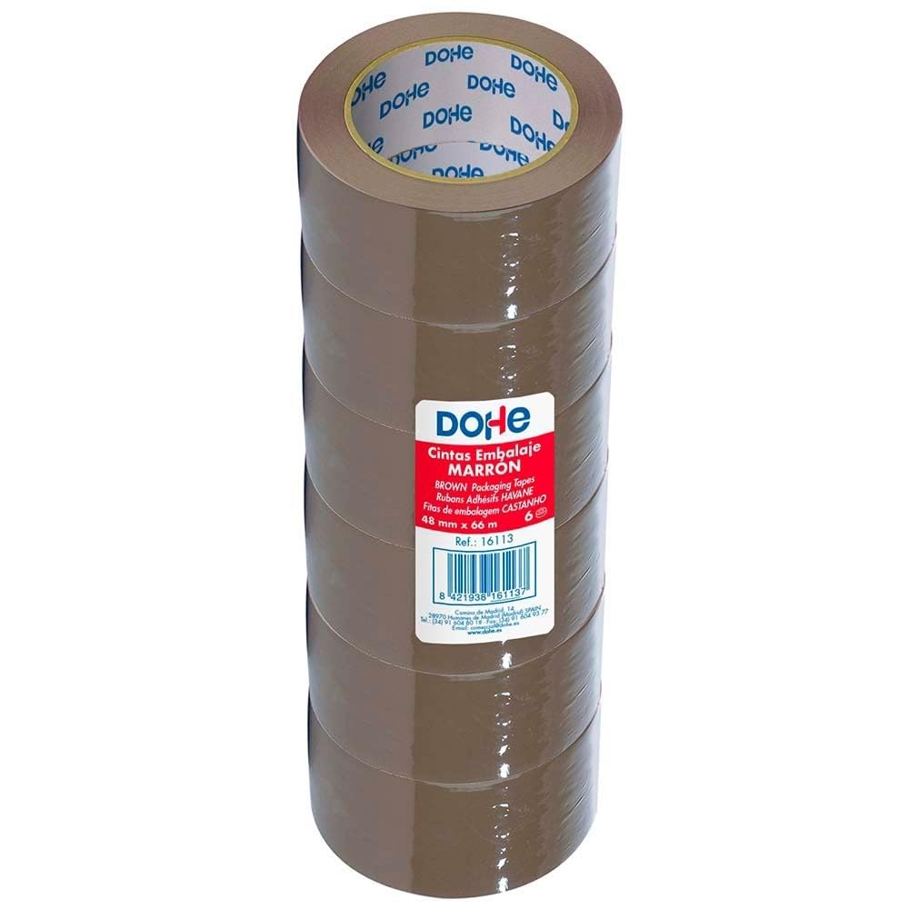 PKA 16113 – Tower of Seal Manual, 48 mm x 66 m, Pack of 6, Brown