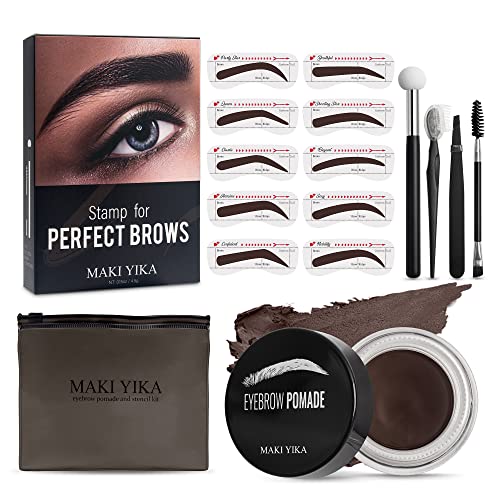 MAKI YIKA Dark Lipstick for Women Long Lasting Metallic Lipstick Shine Glitter Lipstick No Smudge, Dbrown