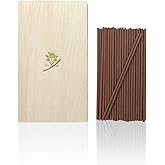 なごみ工房 Samurai Incense Sticks, Approx. 95 Sticks ZENRED Sandalwood Purifying Meditation Low Smoke Sandalwood Aroma Made in Japan Vanilla Incense Stick Gift Gift