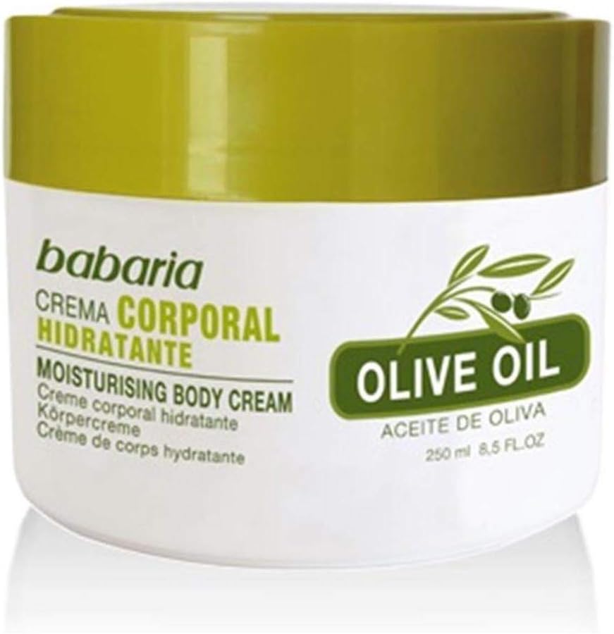 Babaria Body Cream Olive Oil 250ml Hydrating Nourishing Skincare