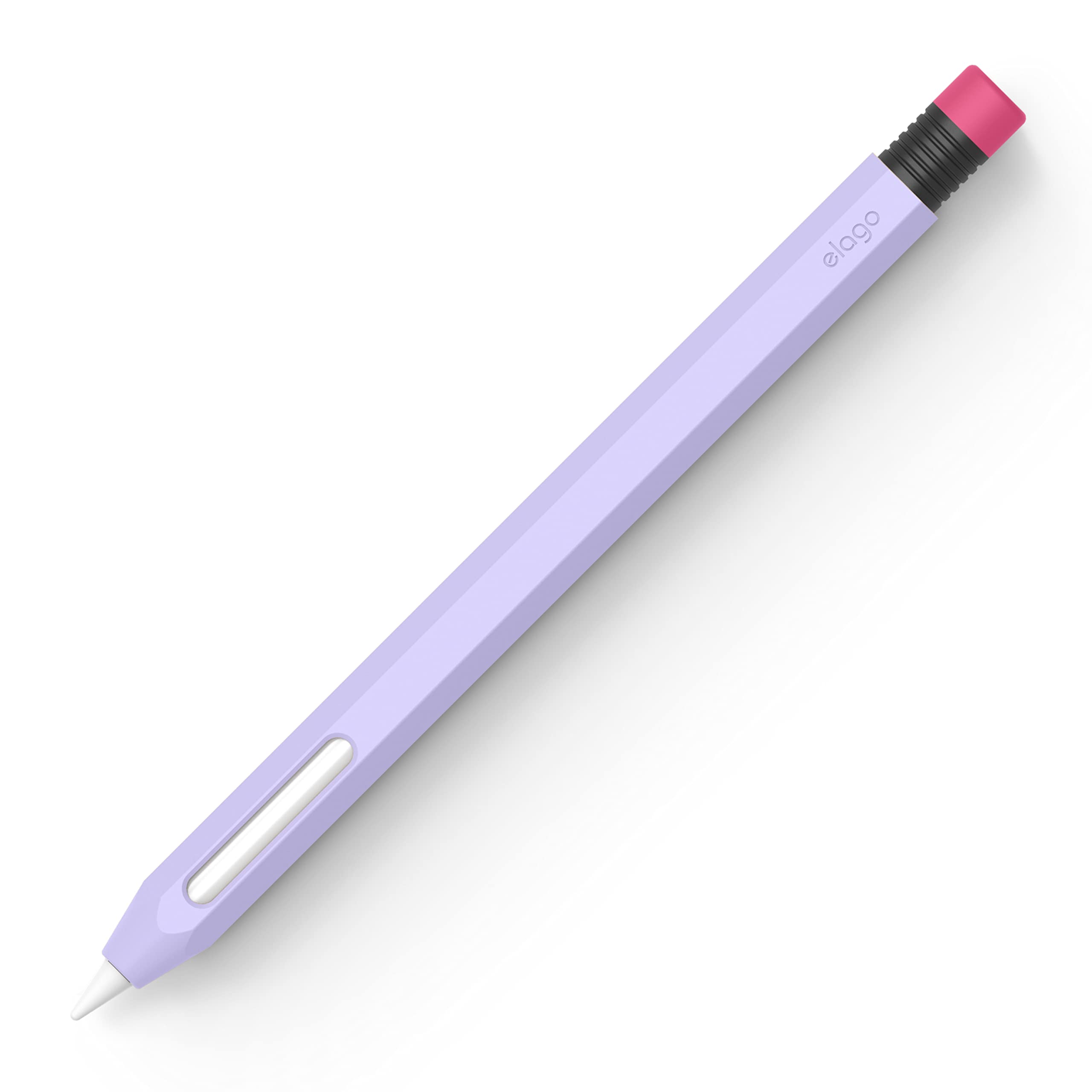 elago Classic Case Compatible with Apple Pencil Pro and Apple Pencil 2nd Generation Classic Design Compatible with Magnetic Charging and Double Tap (Read Installation Instructions- Lavender)