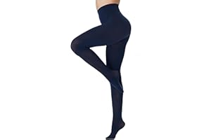 DUCMODA Womens 80 Denier Opaque Tights, Women's Soft Solid Color Footed Pantyhose, High Waist Stocking with 30+ Colors