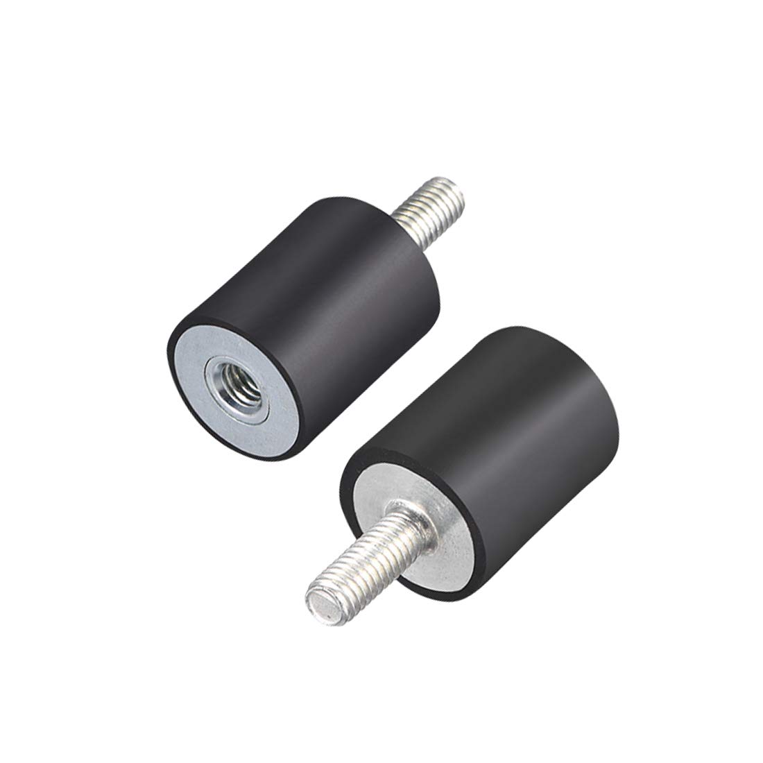 sourcing map M6 Male Female Rubber Mounts,Vibration Isolators,Shock Absorber 20mm x 25mm 8pcs