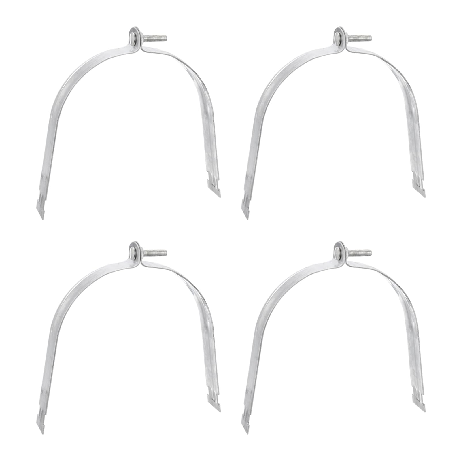 uxcell 6-1/2" EMT Strut Clamps Steel for Rigid Conduit and Pipe 4Pcs Universal EMT Strut Clamp with Bolt and Nut for Rigid Conduit and EMT