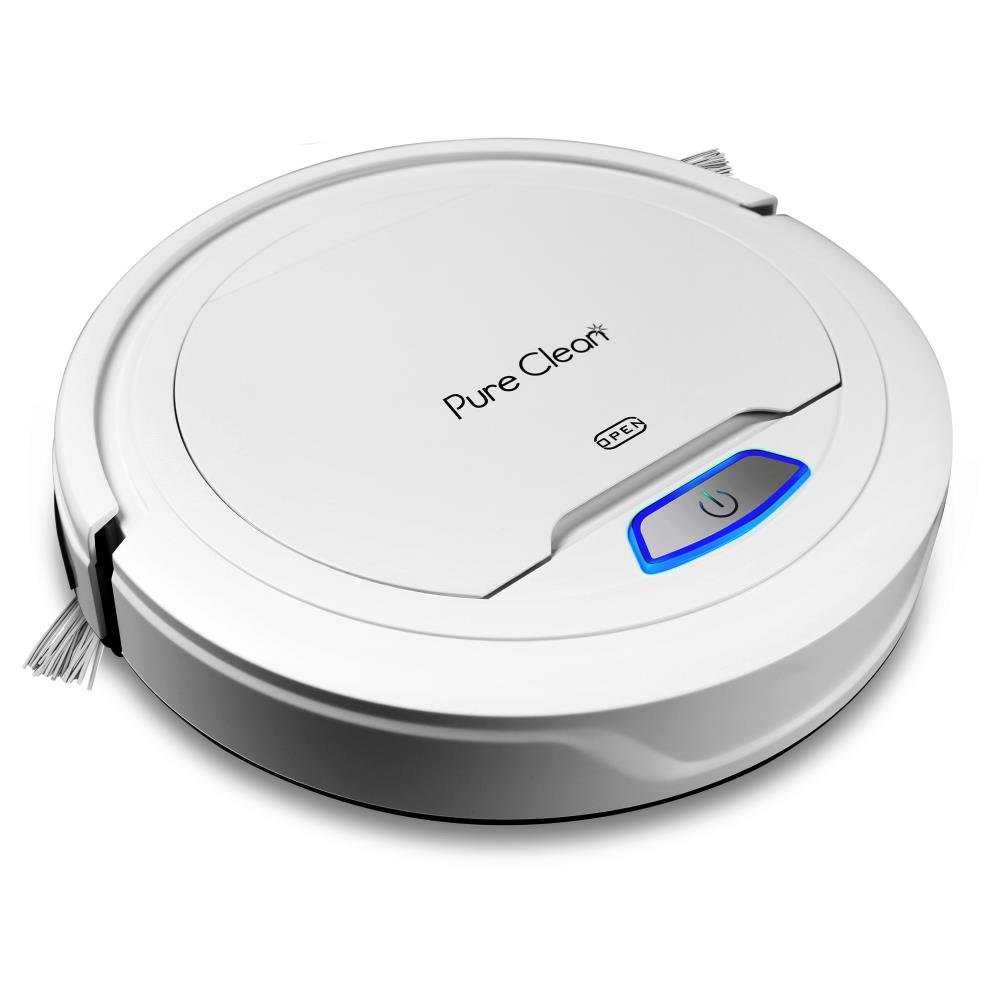 Pure Clean Robot Vacuum Cleaner Upgraded Lithium Battery 90 Min Run