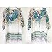 Womens Cover up Bohemia Tassel Swimsuit Beachwear Bikini Dress,Free Size,Blue