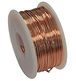 Solid Bare Copper Round Wire 5 Oz Spool Dead Soft 12 To 30 Ga (20 Ga / 108 Ft)