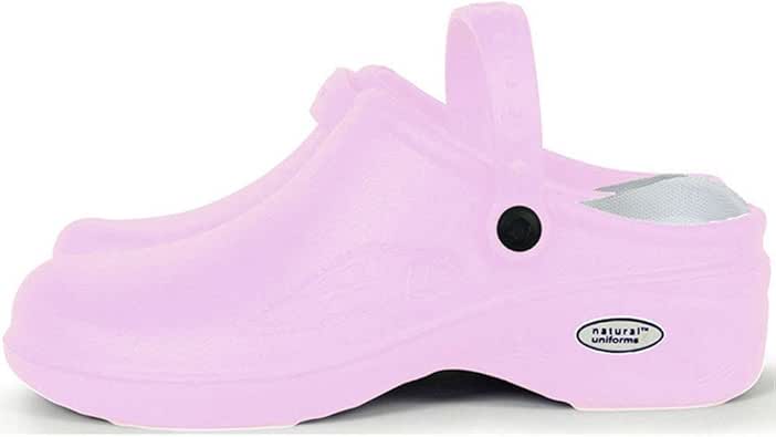 pink nursing clogs