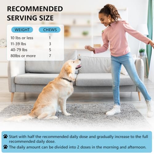 Allergy Relief Chews for Dogs Skin and Coat with Salmon Oil Omega 3 for Dog Shedding, Itchy Dry Skin, Seasonal Scratching & Paw Licking Comfort - Probiotics, Colostrum, for All Breeds & Size, 200 Ct