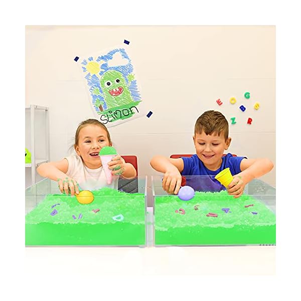 Gelli-Baff-Green-from-Zimpli-Kids-1-Bath-Pack-Turn-Water-Into-Colourful-Goo-Childrens-Sensory-and-Bath-Toy-Certified-Biodegradable-Gift Gelli Baff Green from Zimpli Kids, 1 Bath or 6 Play Uses, Magically turns water into thick, colourful goo, Children's…