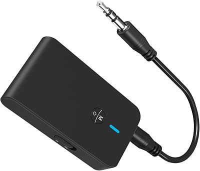 Jsdoin Bluetooth 5.0 Transmitter Receiver 3-in-1 USB 3.5mm Audio Adapter TV PC