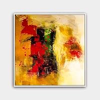 Framed Canvas Wall Art Modern Texture Painting Canvas Prints Home Artwork Decoration for Living Room,Bedroom - 16x16 inches