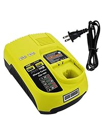 VINIDA P117 P118 Dual Chemistry IntelliPort - Cargador de batería de iones de litio y Ni-cad Ni-Mh (12 V -18 V) para Ryobi ONE Plus (batería no incluida, cargador solamente)