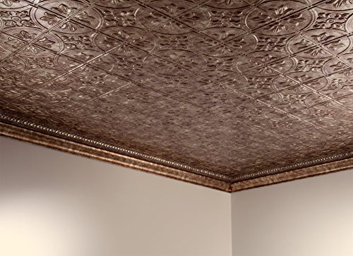 FASÄDE Easy Installation Traditional Style/Pattern #2 Bermuda Bronze Glue Up Ceiling Tile/Ceiling Panel (One 2' x 4' Tile)