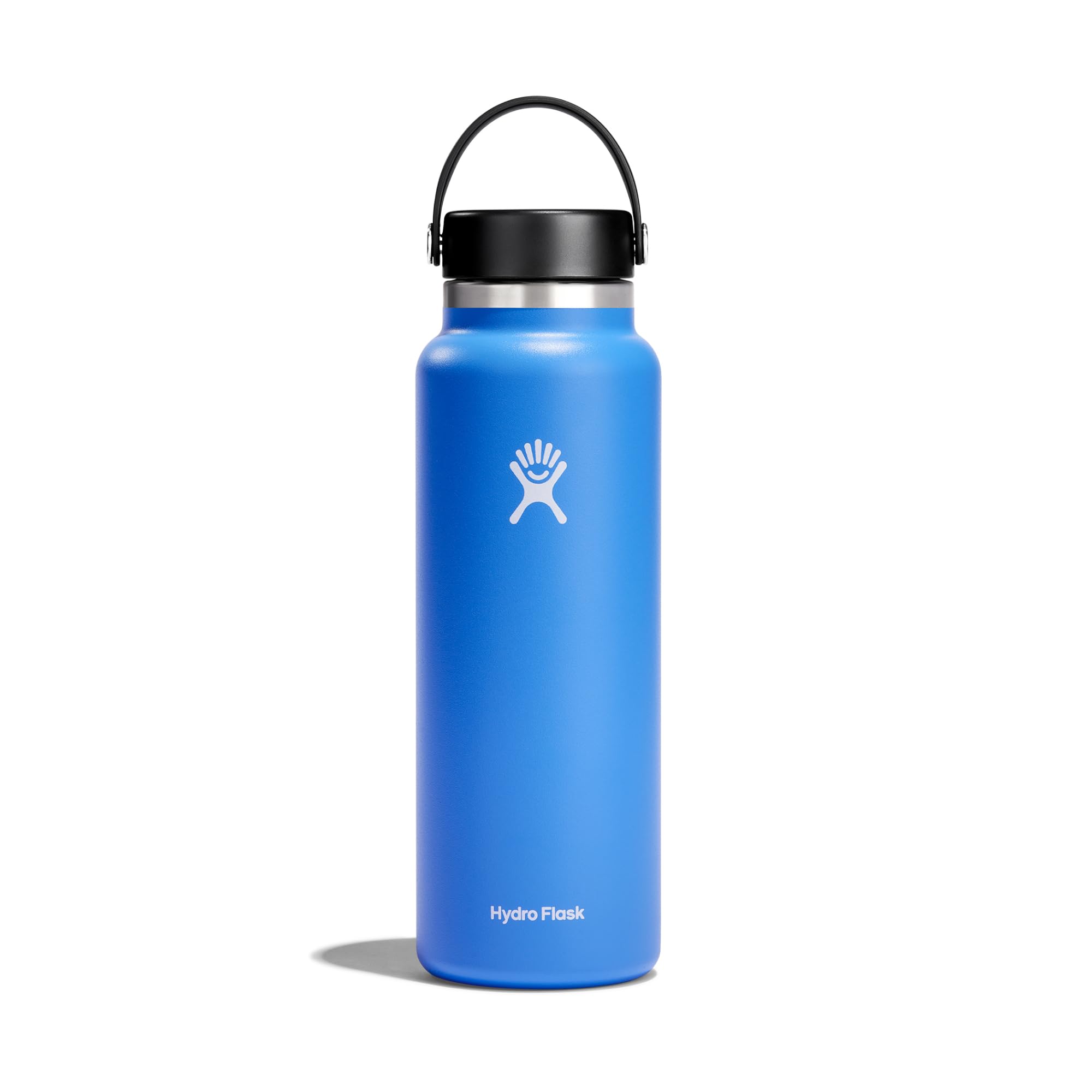 Hydro Flask - Water Bottle 1180 ml (40 oz) - Vacuum Insulated Stainless Steel Water Bottle with Leak Proof Flex Cap and Powder Coat - Wide Mouth - Cascade