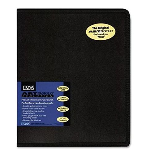 IItoya EV-12-5 Art Profolio Evolution 5x7in. Art Size 24 Sheets for 48 Pictures Black (5X7 Bundle)