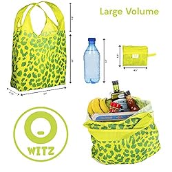O-WITZ Reusable Grocery Bags | Vibrant Tote Bag For