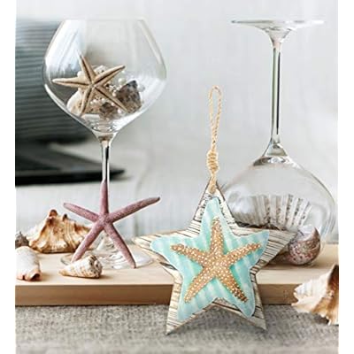 CoTa Global Aquarius Hanging Starfish Nautical Decor Wall Accent- Nautical Themed Wood Accent, Beach Decor for Wall… 512KUzEOAnL