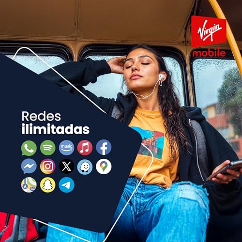 Genérico Chip Virgin Mobile 250 | 17 GB totales + Redes sociales ILIMITADAS (Tarjeta SIM física) | 14 GB Libres (Comparte Internet) | 3 GB Video | Cobertura y Velocidad 5G a Nivel Nacional