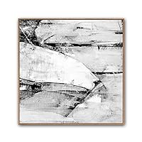 Framed Canvas Wall Art Abstract Circle Canvas Prints Home Artwork Decoration for Living Room,Bedroom - 16x16 inches