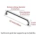 Bathroom Grab Bar 12-inch Stainless Steel Bathtub Arm Safe-Grip Bar Elderly, Injury, Non Skid,Senior Assist Bath Handle by Ksmxos