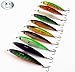 Fishing Lures Hard Bait Minnow Swimbait Crankbait Jerkbait Popper Topwater Lures with Treble Hooks 3D Eyes Freshwater Saltwater Fishing Lures for Bass Trout Walleye Pike Catfish 4.5in 0.46oz 10pcs
