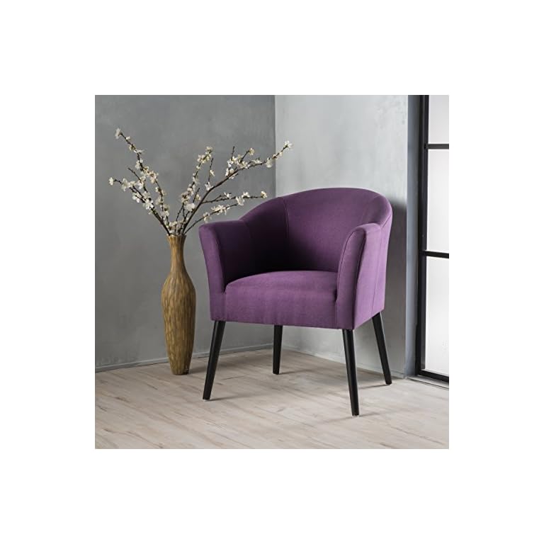 Christopher Knight Home Cosette Fabric Arm Chair, Plum LAVORIST