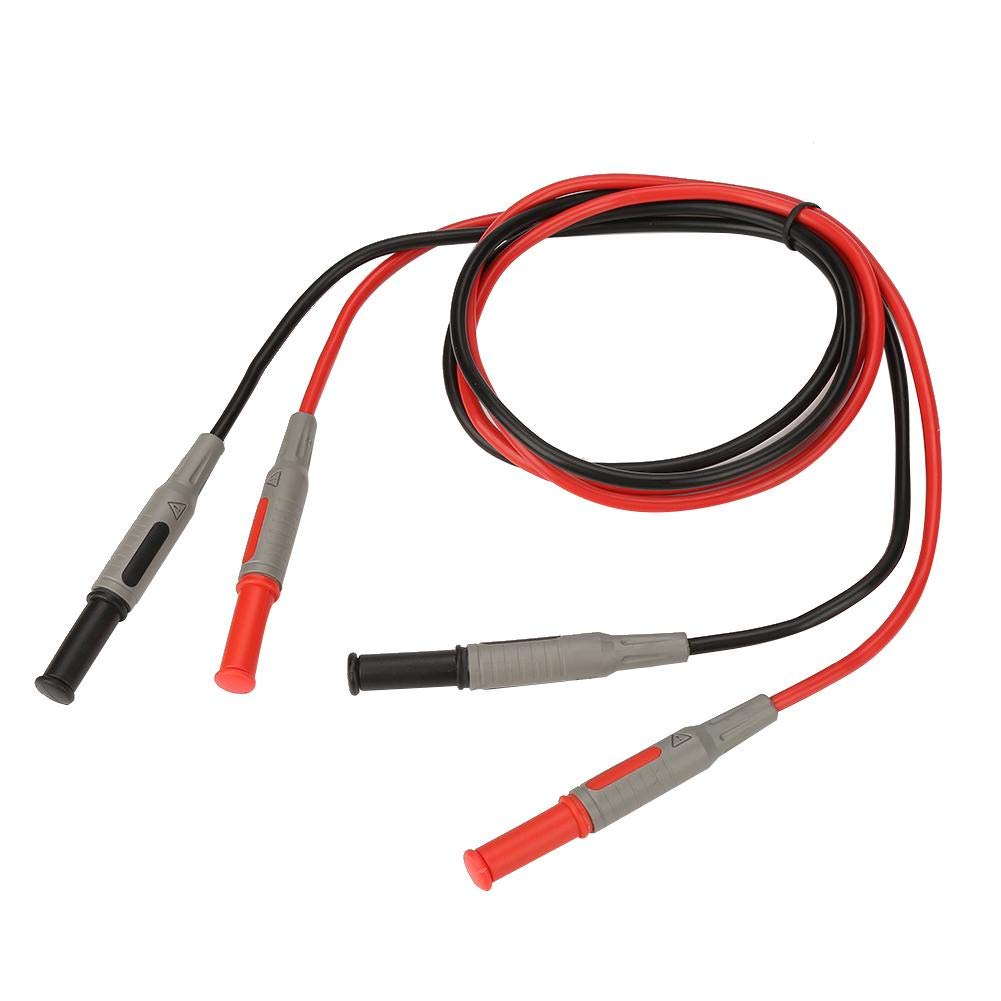 4mm Banana Plug Test Line Injection Molded Insulated Safety Straight to Straight Shrouded Speaker Wire Cable Connectors for Multimeter Test Leads Ends Probes Adapters