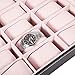 mefeir Watch Box for Men Women PU Leather Display Storage Collection Organizer Jewelry Case with Removable Pillows (24 Slot)