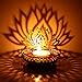 Hashcart Shadow Lotus Design Tealight Candle Stand | Holder Table Decorative Candle Holders