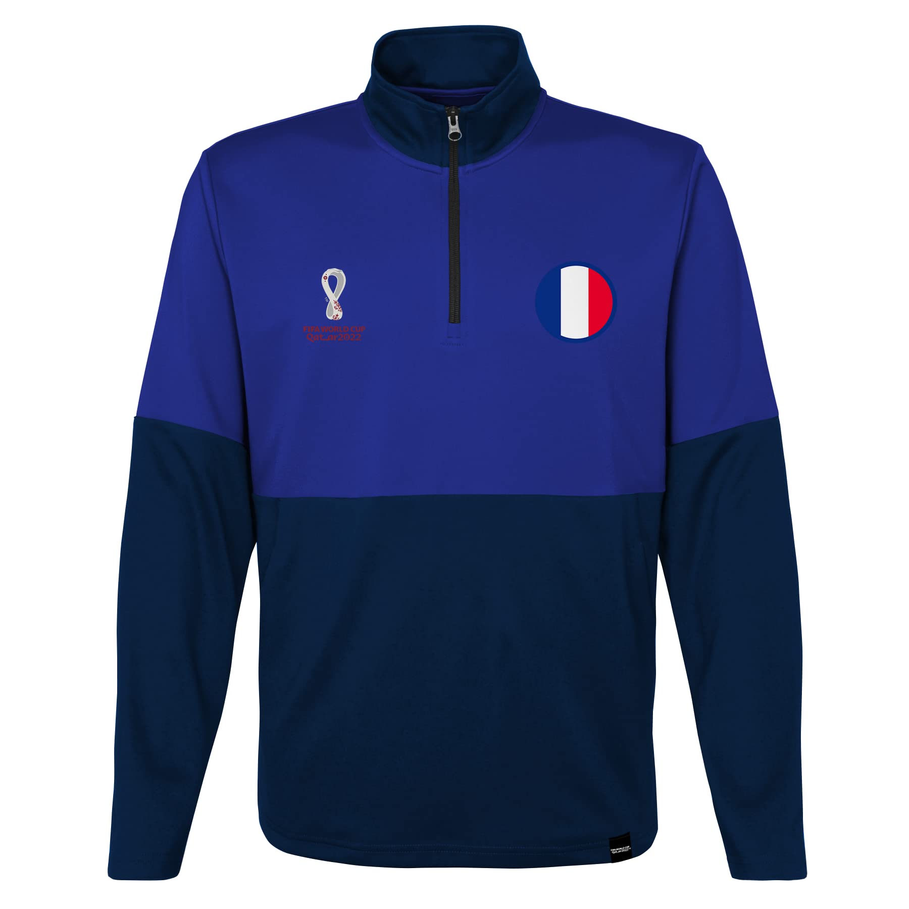 France, Official Fifa 2022 1/4 Zip Pull Over Quarter Zip Pull Over, Boy's 10-12 Years