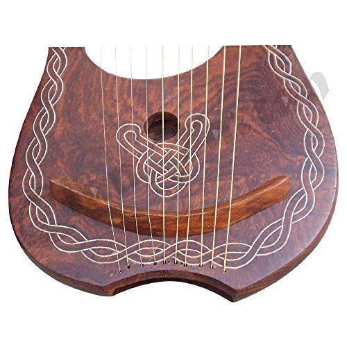 Lyra Harp Rosewood 10 Metal Strings/Rosewood Lyre Harp