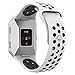 UMTELE Compatible for Fitbit Ionic Band, Two-Toned Perforated Strap Breathable Accessory Wristband with Quick Lock&Release Buckle Replacement for Fitbit Ionic Smart Watch, Large, White/Black