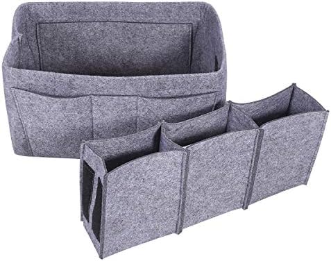 Felt Insert bag, Multi Pocket Bag in Bag for Felt Purse Handbag Organizer,3 sizes,4 colors