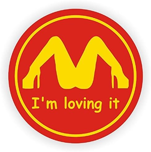 I'm Loving It Hard Hat Decal Helmet Sticker Funny Label Toolbox Sexy Babe Hot 10 PCS