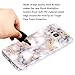 Galaxy S8 Plus Case,Spevert Marble Pattern Hybrid Hard Back Soft TPU Raised Edge Ultra-Thin Shock Absorption Slim Protective Cover Case for Samsung Galaxy S8 Plus/S8+ (White)