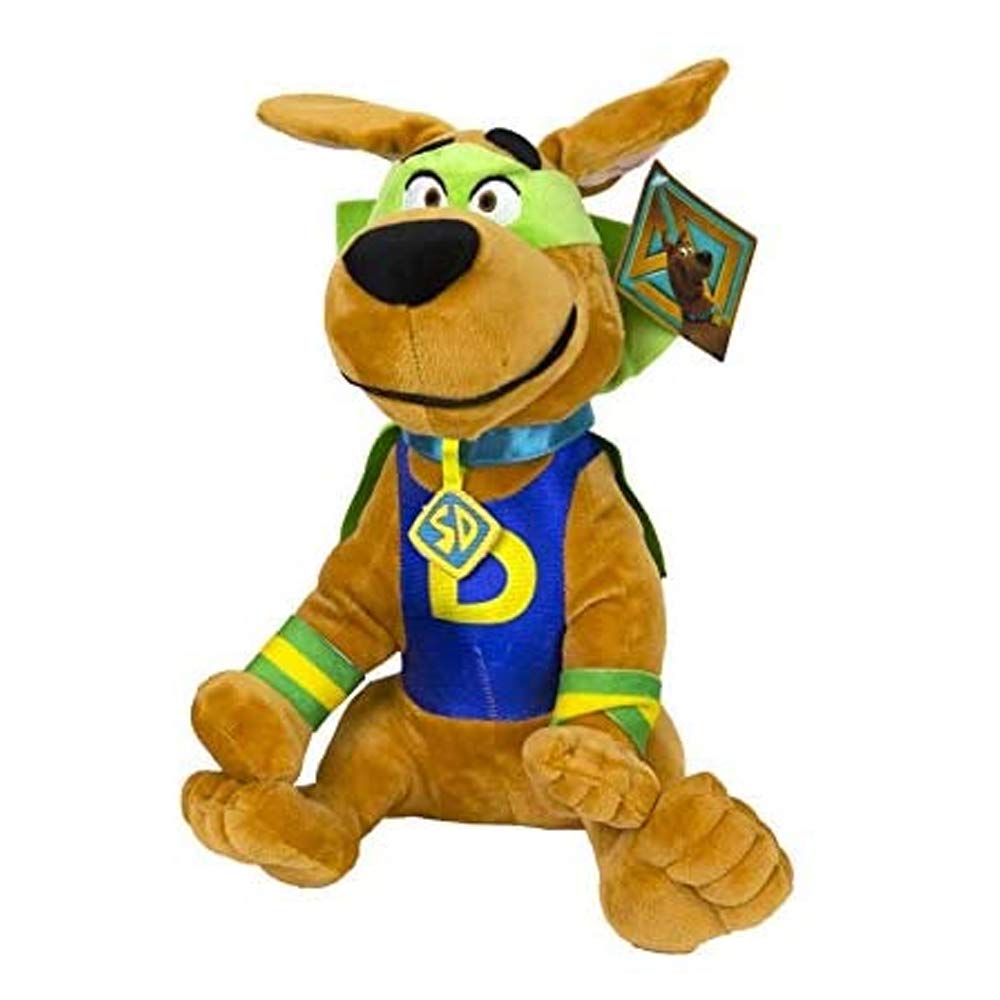 Scooby-Doo SCOOB young SUPER dog 28cm halloween costume superhero plush toy sitting with cape - from new 2020 film
