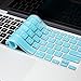 Kuzy Metallic Keyboard Cover for MacBook Pro and MacBook Air, Aqua (KZYKbScMulti131517MtAq)