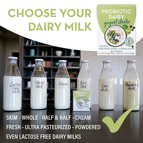 Probiotic Yogurt Starter Culture 10 Qt Plain Yogurt All Yogurt Makers