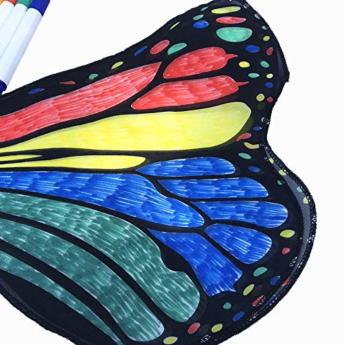 Kinrui Baby DIY Halloween/Party Prop Butterfly Wings Shawl Fairy Angel Wings Dress up Costume Accessory (B)